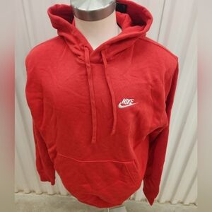 NWT Nike Men's Bold Red Pullover Hoodie Size M